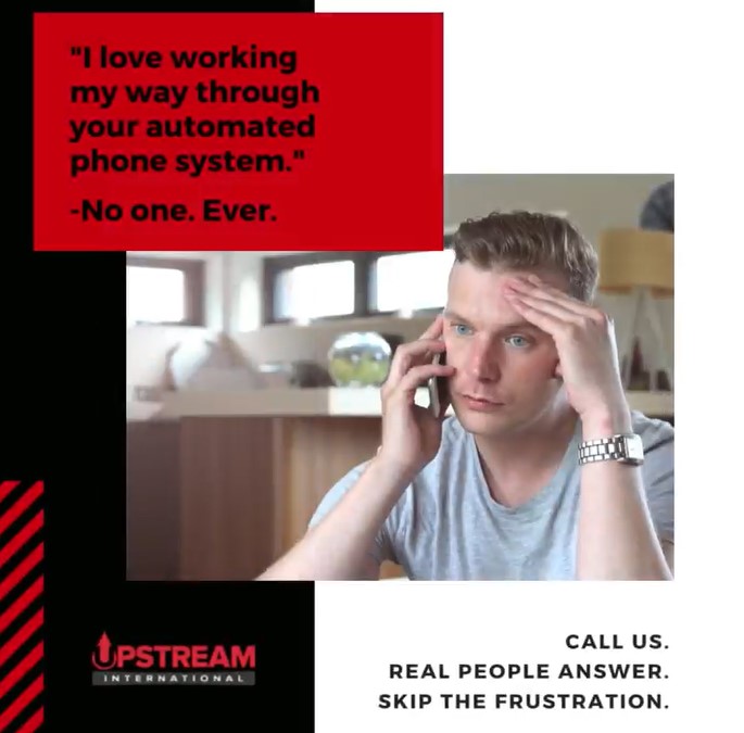 Who answers your calls for assistance? At Upstream, a real, live human takes your phone call and provides real help.